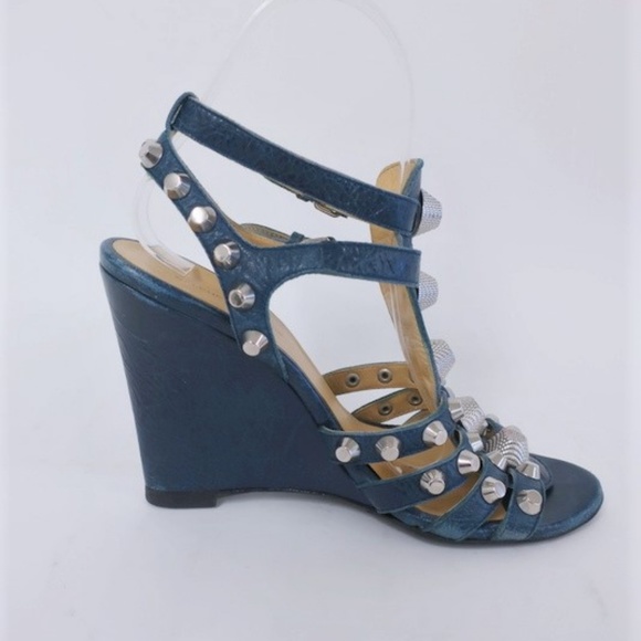 Balenciaga Giant Studded Gladiator Wedge 37.5 - Picture 5 of 8